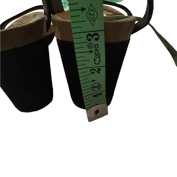 Lucky Brand Women's Karston BLK Suede Ankle Strap Wedge Heeled Sandals US 10M - Picture 12 of 13